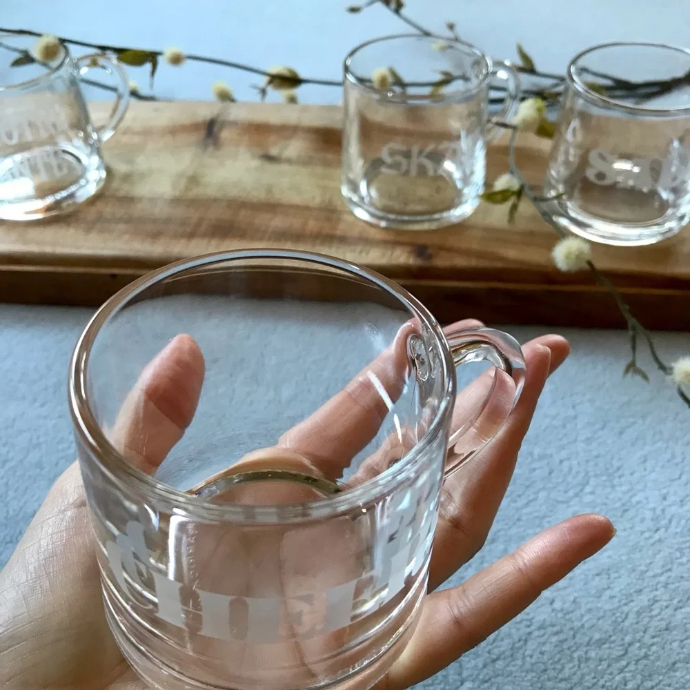 4 Coffee Glass Cups by Garrick